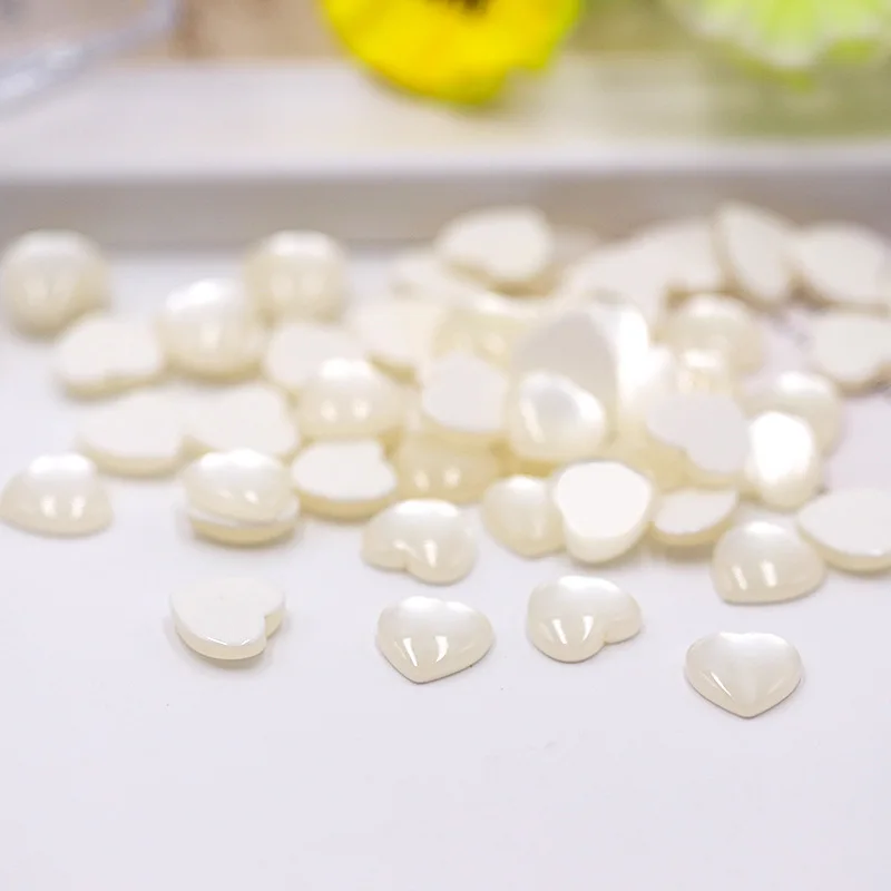 Heart Imitation Gem Opal Earrings Accessories Resin Earrings Accessories DIY Necklace Pendant Jewelry Accessories