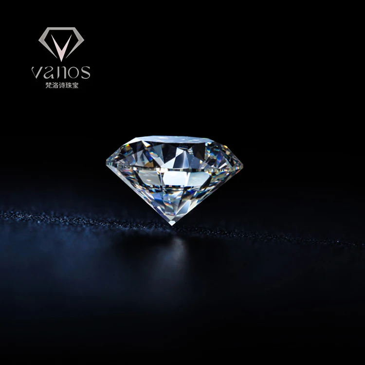China Wholesale 0.5 Carat D color SI1 Clarity Loose Synthetic Diamond HPHT Lab Grown Man Made Diamond Price