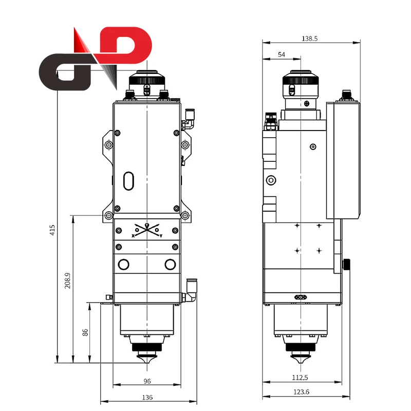 Raytools BM06K 6000W Automatic Focus 3D Fiber Laser Cutting Head Dapeng Laser Equipment Parts for Metal Cutting
