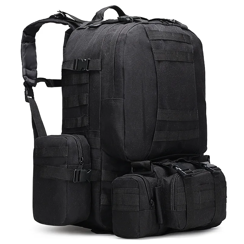 50-55L Multifunctional Tactical Climbing Bag Outdoor Camouflage Rucksack Set Travel Bag Practical Hunting Backpack