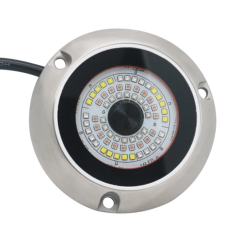 Multiple Colored SS316 Housing IP68 180W RGBW Submersible Marine Night Fishing Led Boat Underwater Lights