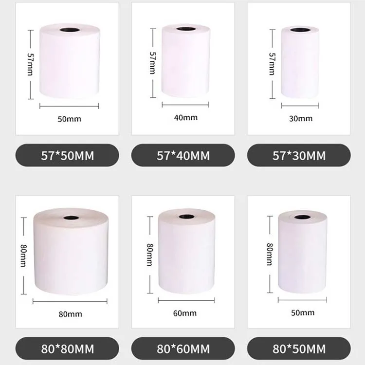 Заводская цена горячая Распродажа бумага для Термальных Принтеров печати на заказ рулоны термобумаги 80*80 атм