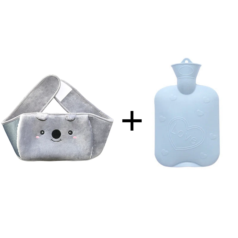 2021 Winter Tops Portable Dog Hot Water Bag With Warm Plush Waist Cover Belt Cure Dysmenorrhea Hand Warmer hot water