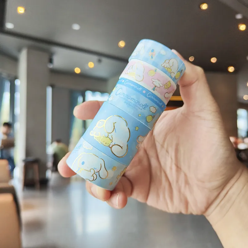 6pcs/1pack Dog Rabbit Cinnomoroll Washi Tape Decoration Scrapbooking Journal Adhesive Masking Tapes Sticker Stationery 689