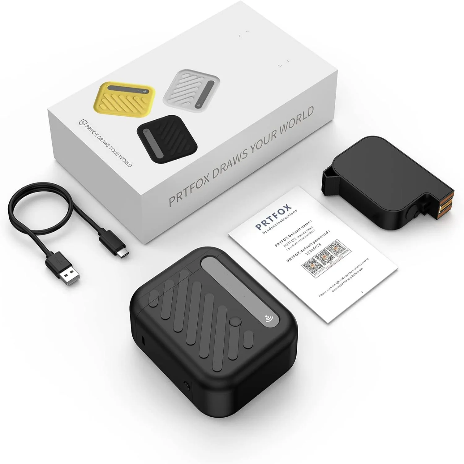 WISEPRINT Мини Ручной струйный принтер заводская цена 300dpi Черный Желтый Белый беспроводной