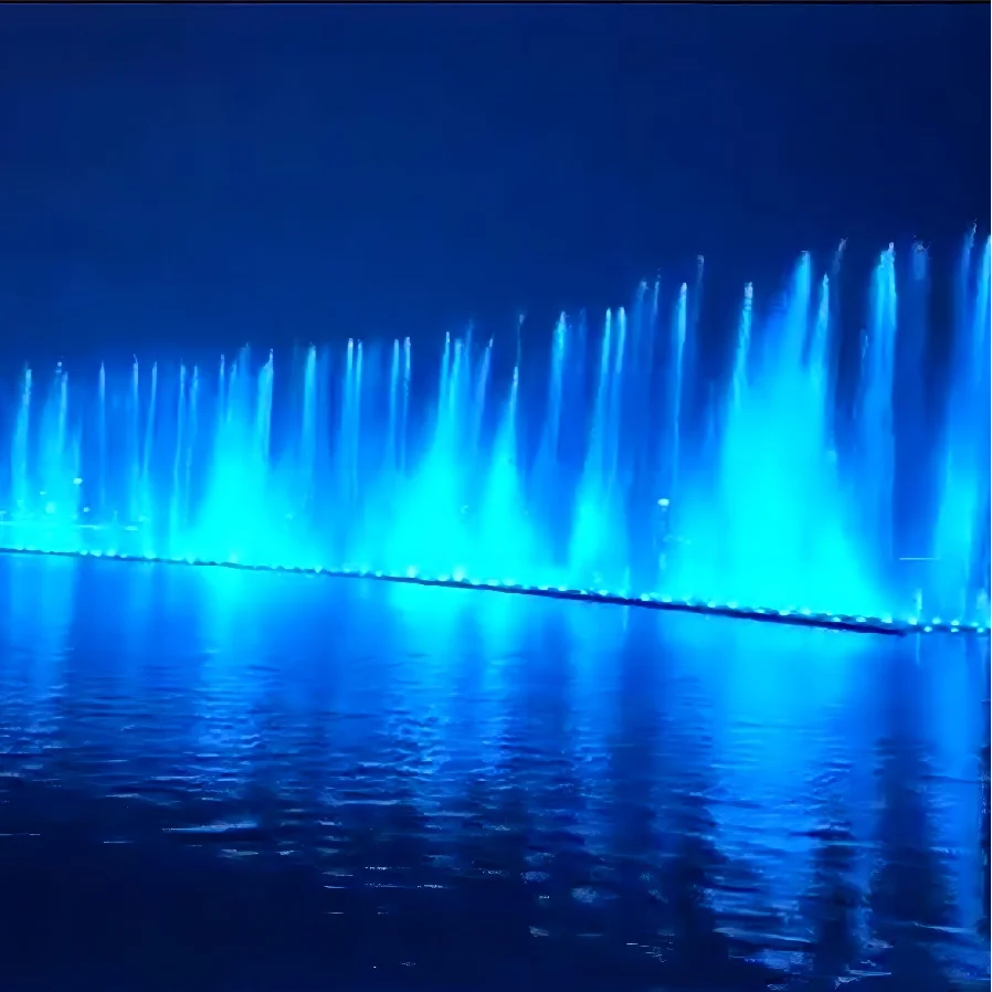 Low price free design outdoor large lake and sea lighting music dance water waterfall fountain