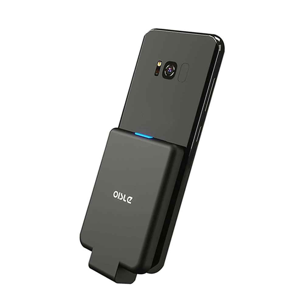 
OISLE Smart External Battery Storage Case Rechargeable Battery For iPhone/Android Phones 