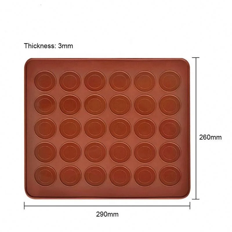 Factory Wholesale 26*29cm Microwave Safe Silicone Baking Macaron Mat
