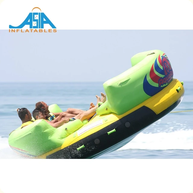 8 Passenger Inflatable Towable Water Ski Tube UFO Water Sofa  Aqua Rocket for Water Sports Games