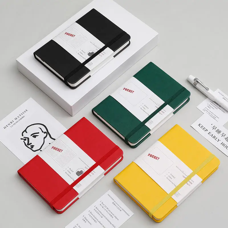 Personalised Logo A4 A5 A6 Note Book Custom Print Paper Leather Linen Hardcover Journal Notebook