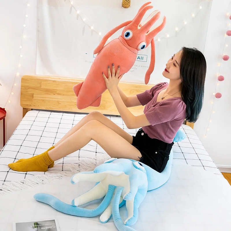 high-quality cute plush toy sea creature octopus bed sleep pillow custom long letters plush pillow octopus plush toy