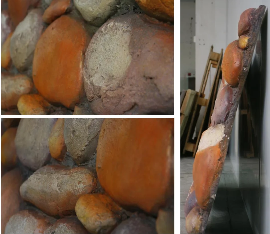 3D Pebble pu stone bionic stone new quick installation art stone style light fire insulation material background wall