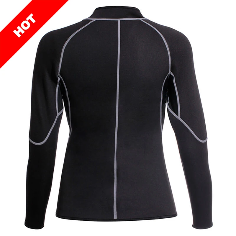 Neoprene long sleeve sauna suit sauna sweat Lady Weight Loss  Workout Sauna Slimming Suit For Women