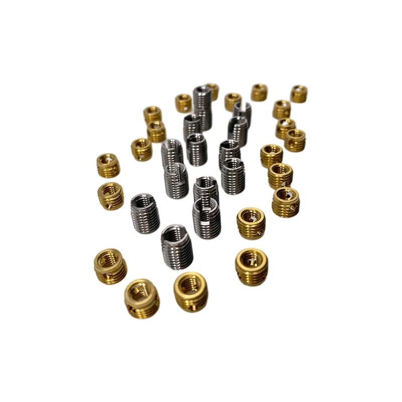 302 307 308 type self tapping tooth sleeve, brass, carbon steel self tapping thread insert