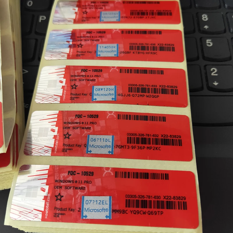 Hot Sale Win-dows 10 Professional Win 10 Pro Coa Sticker Dhl Free Shipping OEM Keys Can Upgrade