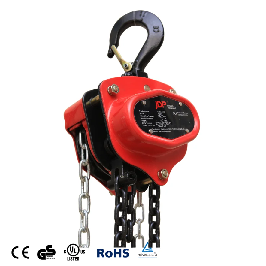 0.5 Ton Manual Chain Block with Calibrated G80 Hoist Chain 1 ton 2 ton 3 ton 5 ton