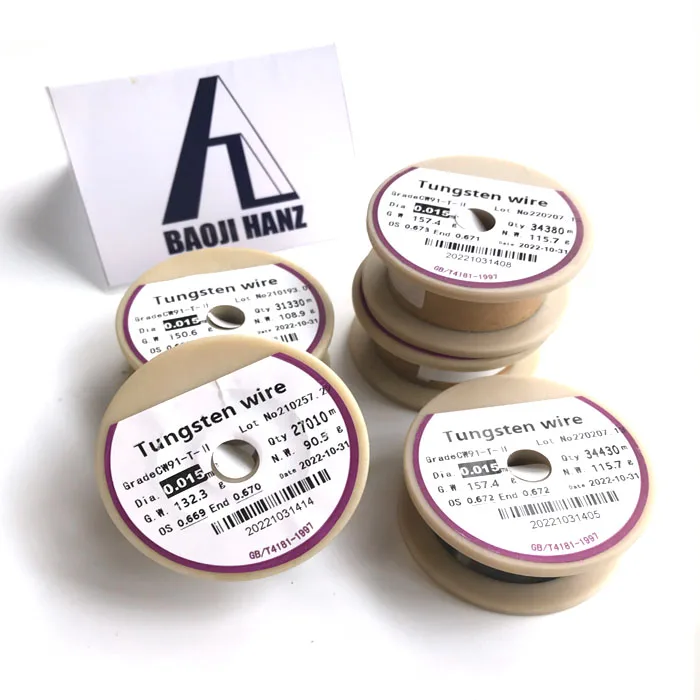 thin diameter wire tungsten on coil