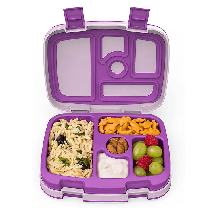 Food Safe Materials 5-Compartment Bento-Style Eco Friendly Leakproof Bento Kids Lunch Box