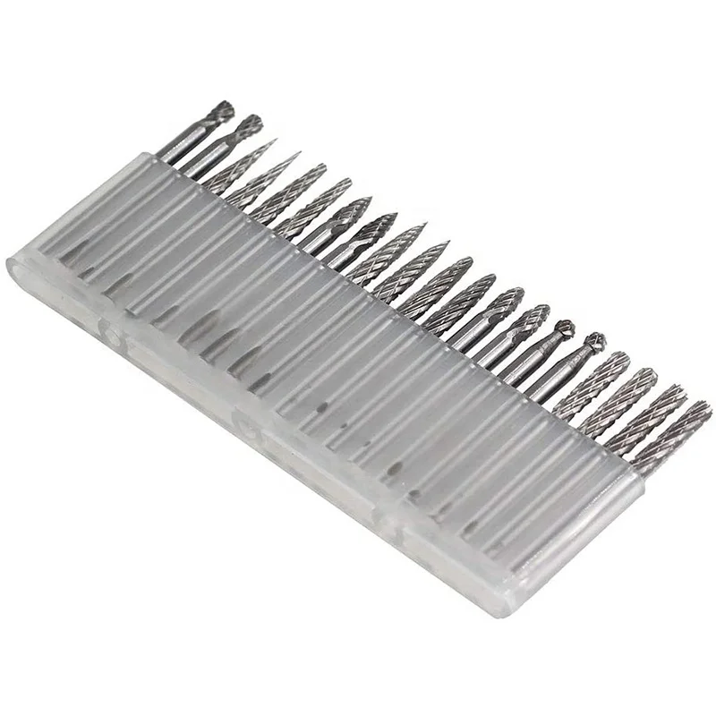 best selling 10 20pcs  3x3mm 3x6mm burr bit Rotary carbide burr Tungsten Set