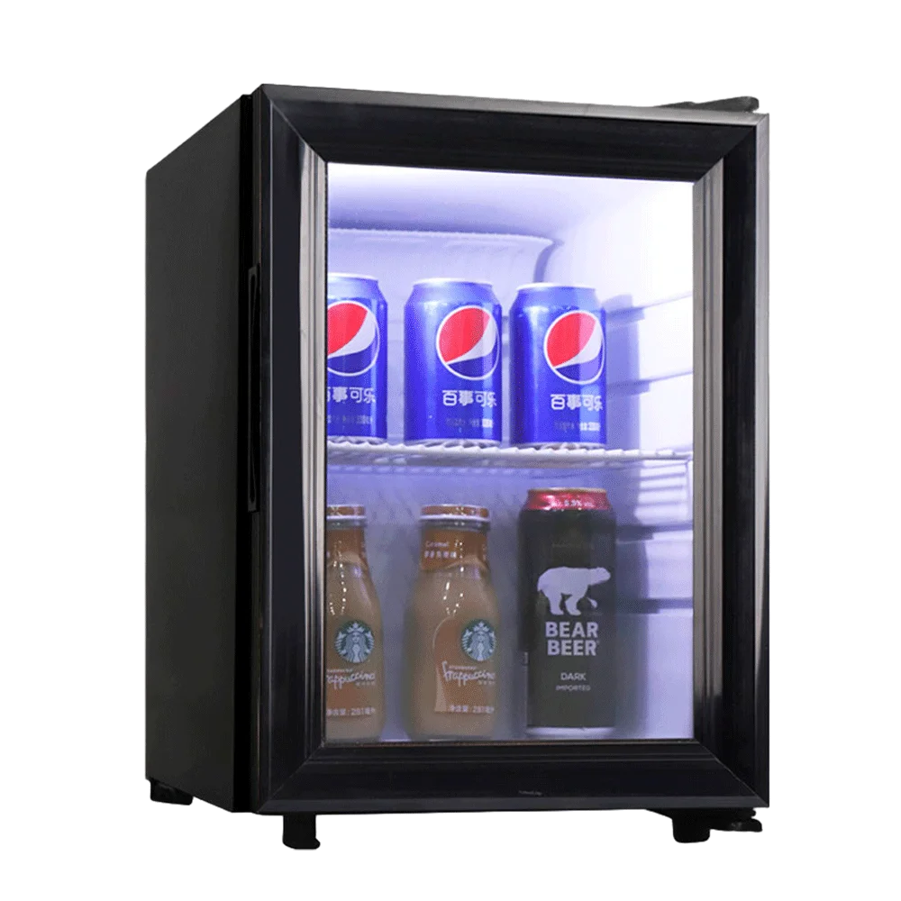 21L Energy-Saving Glass Door Home Office Music Studio Yoga Studio Refreshment Fridge