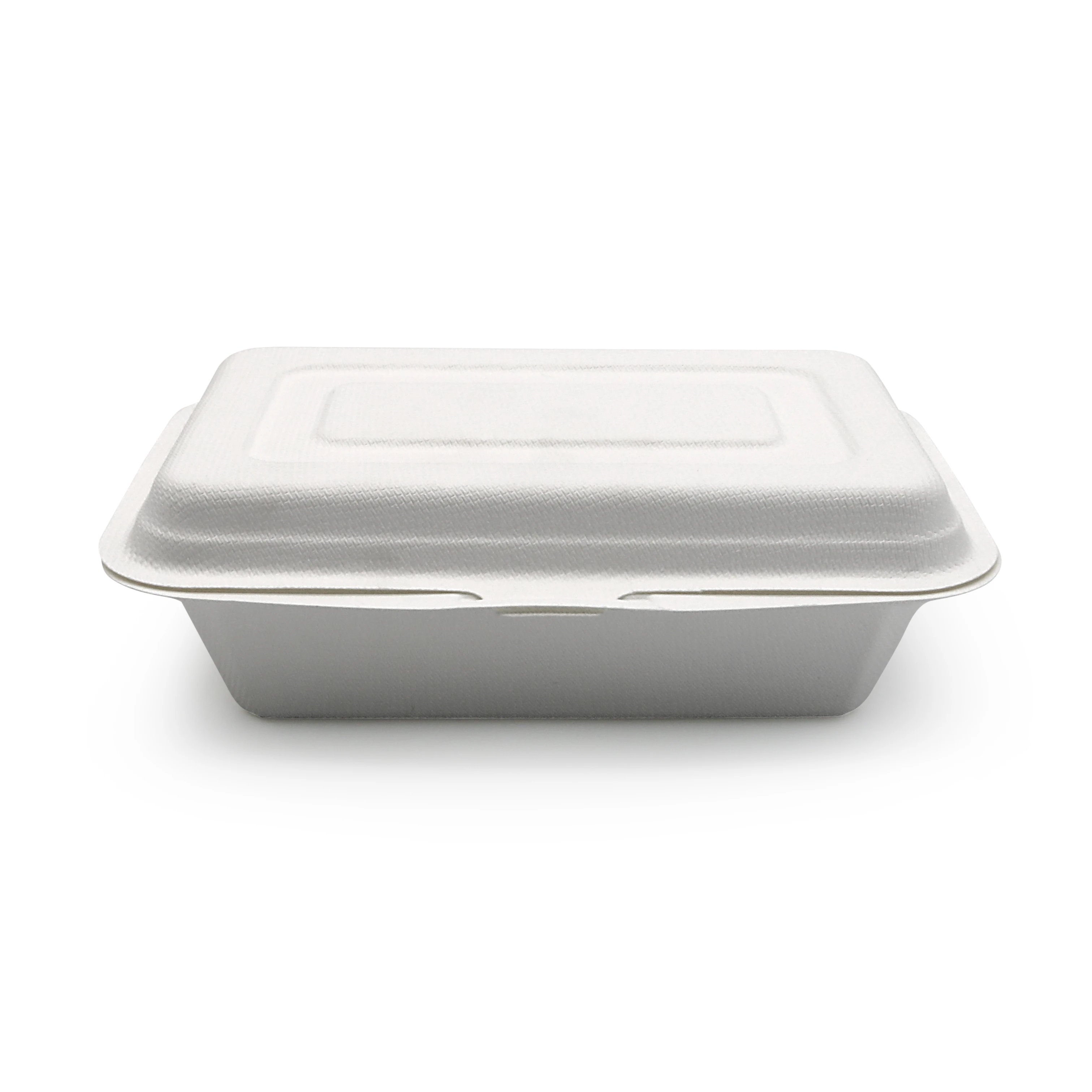 Custom PFAS Free Eco Friendly Take Away Out Biodegradable Packaging Disposable Food Container Degradable Bento Lunch Box