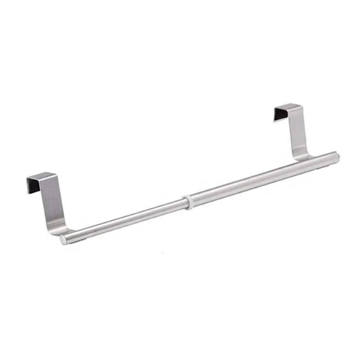 Hanging Kitchen Cabinet Bathroom Towel Bar Stainless Steel Telescopic Towel Rack