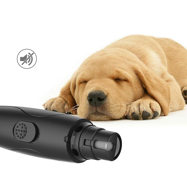 Dog Nail Grinder Clippers - Zerhunt Pet Nail Grinder Trimmer Grooming Tools For Small Medium PetsSafe Ultra Quiet Painless