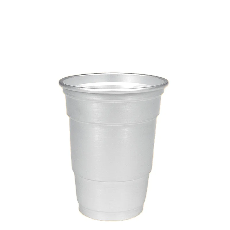 Custom Color Promotional Party Aluminum Drinking Cup Beer Metal Tumbler Disposable Aluminum Cup 12oz Recyclable Cup