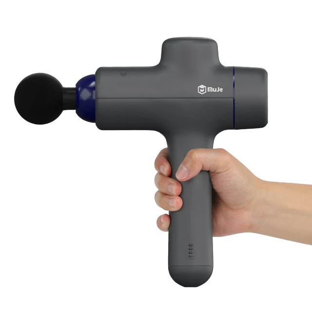 MUJE Private Label Massage Gun Electric Handheld Massage Gun Full Body Muscle Relaxation Massager 10 Speed LCD Screen