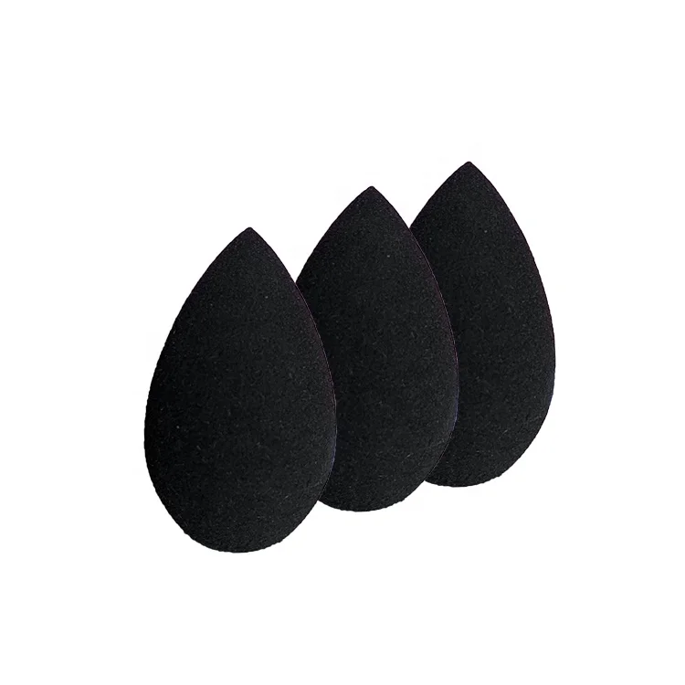 Фабричная губка для макияжа без латекса, супер мягкая, черная, розовая мини губка для макияжа, косметическая губка, блендер, губки для макияжа