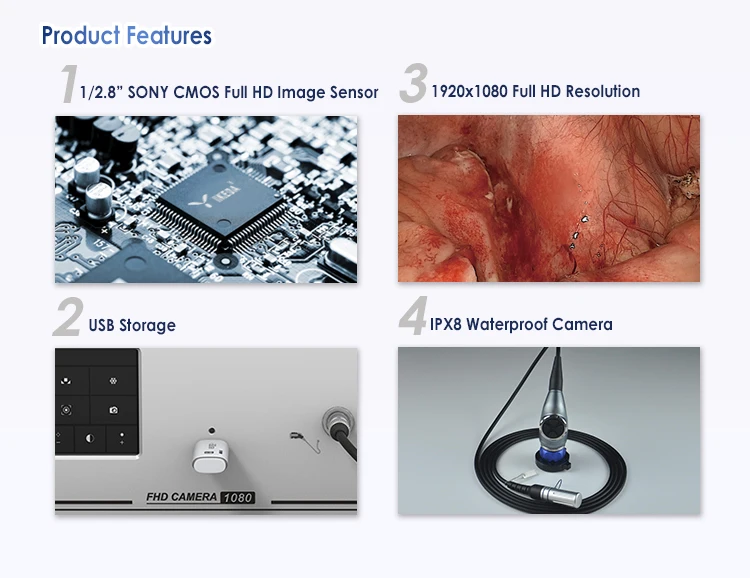 High Quality Full HD Surgical Video Endoscope Camera Endoscopy Manufacturer IKEDA 9001G-T