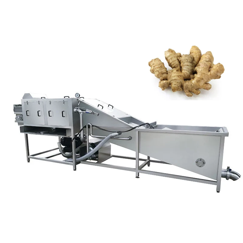 Automatic fruit and vegetable washing machinery fresh ginger washing machine