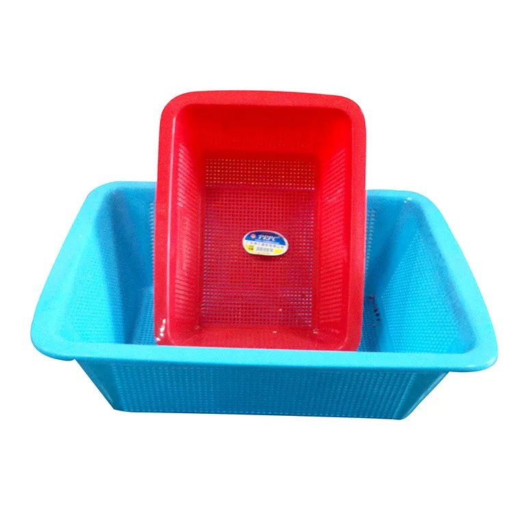 Household items Customized color plastic pp strong rectangular Sieves And Strainers Rice Washing for kitchen