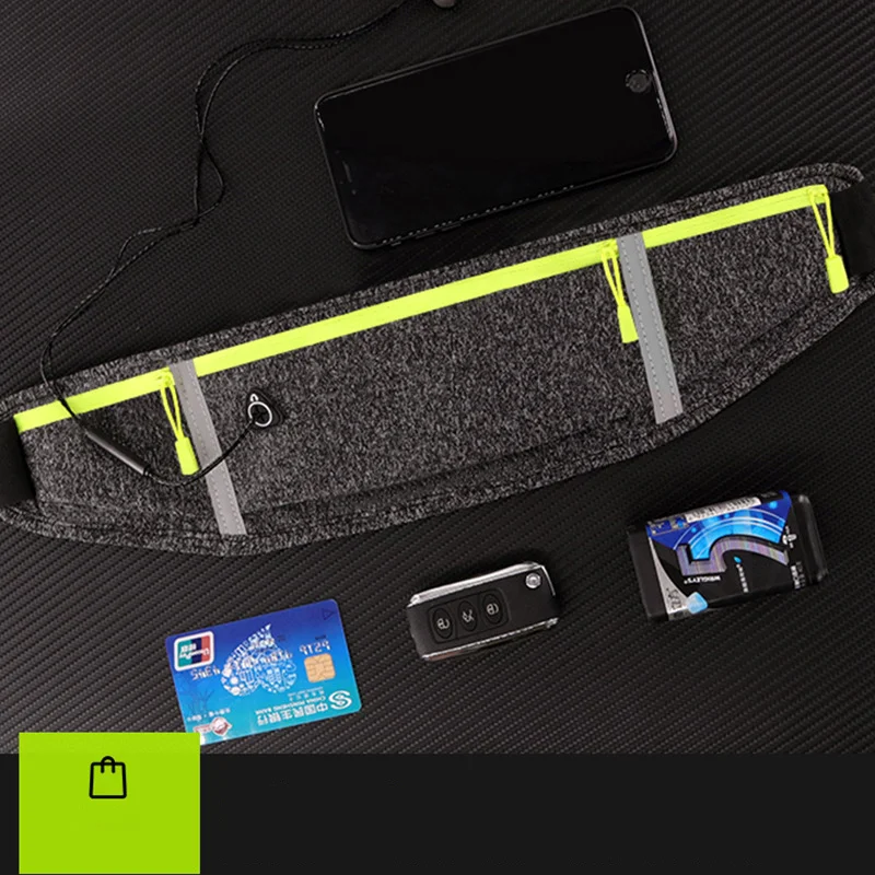 Multi Functional Sports Car Key Card Waist Pack Leica Three Pockets Waterproof Cell Phone Cycling Fit Race Belt Waist Packs