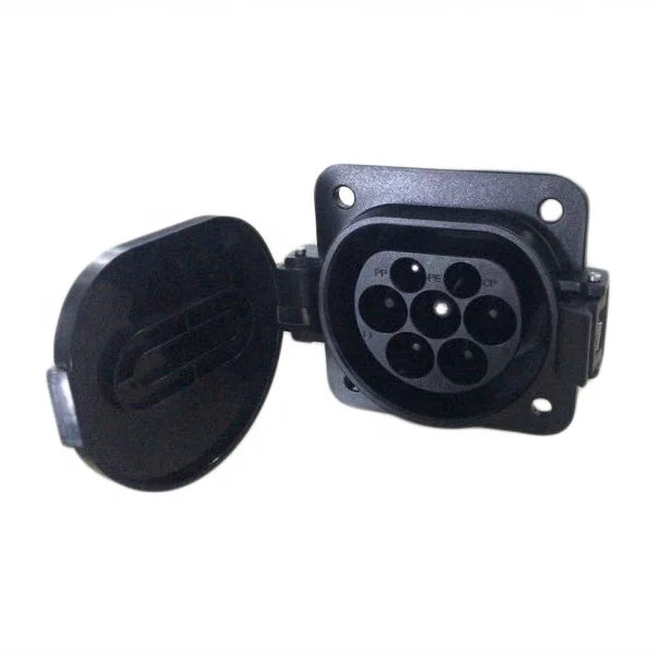 Iec 16196 Type 2 Male Socket 16A 32A Fast Charge EV Charging Inlet