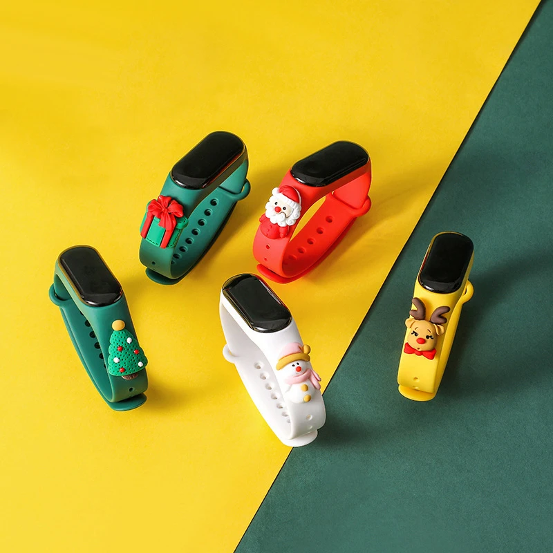 cartoon strap of Xiaomi Mi Band 5 4 3 Strap miband 5 Bracelet Silicone Wristband For xiomi band 5 mi band4 strap Christmas gift