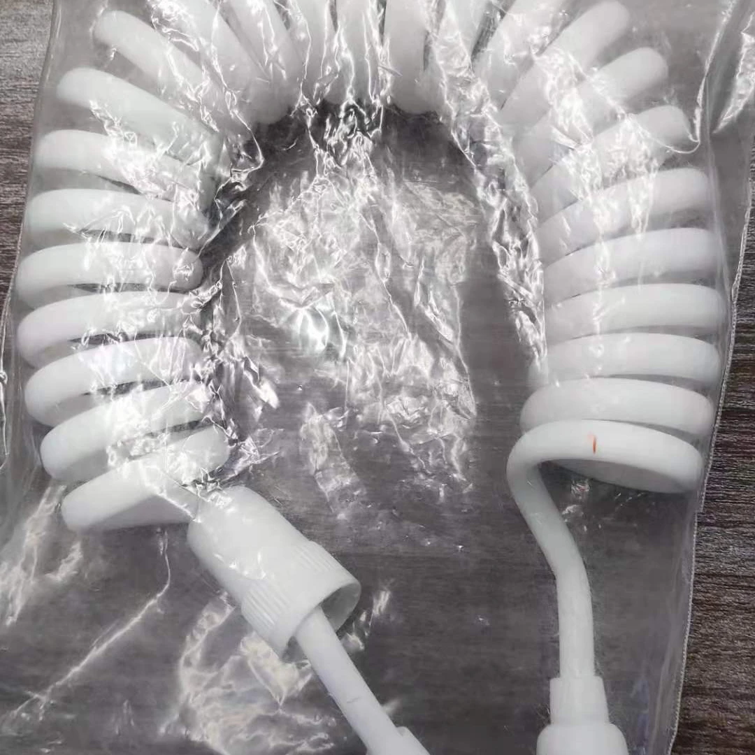 Пластиковый шланг спирального типа, гибкий шланг для душевой лейки и головки shattaf в ванной комнате