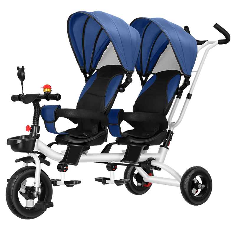 Double Baby Stroller Can Sit And Lie Two-Way Portable Folding Shock Absorbent Baby Stroller For Nnewborn Children