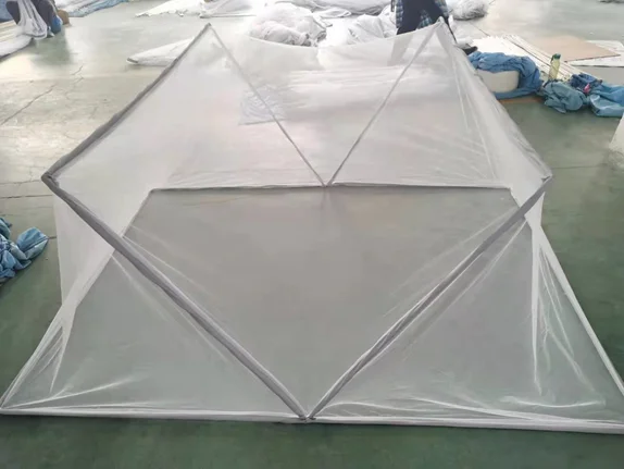 Navy blue baby mosquito net 100% polyester Tik Tok hot sale adult folding mosquito net bed for single bed queen size