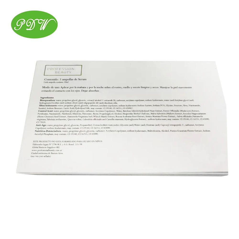 
White magnetic 5 essential oil bottle cosmetic perfume package gift box with eva tray 