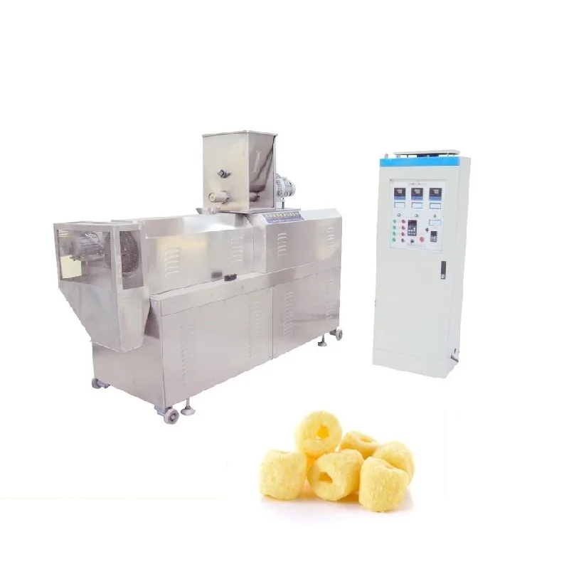 Extruded Corn Snacks Equipment Secador de Arroz Maquinaria Arroz Inflado