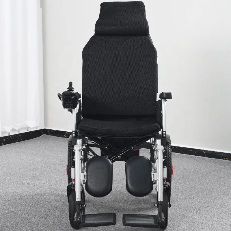 hot selling aluminum alloy lightweight wheelchair folding power remote control electric wheelchair