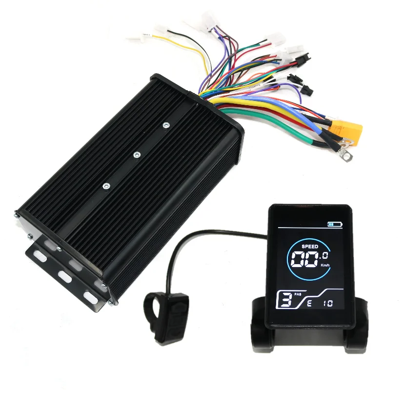 GREENTIME 48V-72V 3000W 80A BLDC Electric Scooter Controller E-bike Brushless Driver and Smart LCD GT-X5 One Set