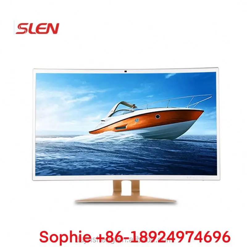 Слен 32 дюймовая широкоэкранная изогнутым дисплеем для рабочего стола, Computeri3 I5 I7 все в одном