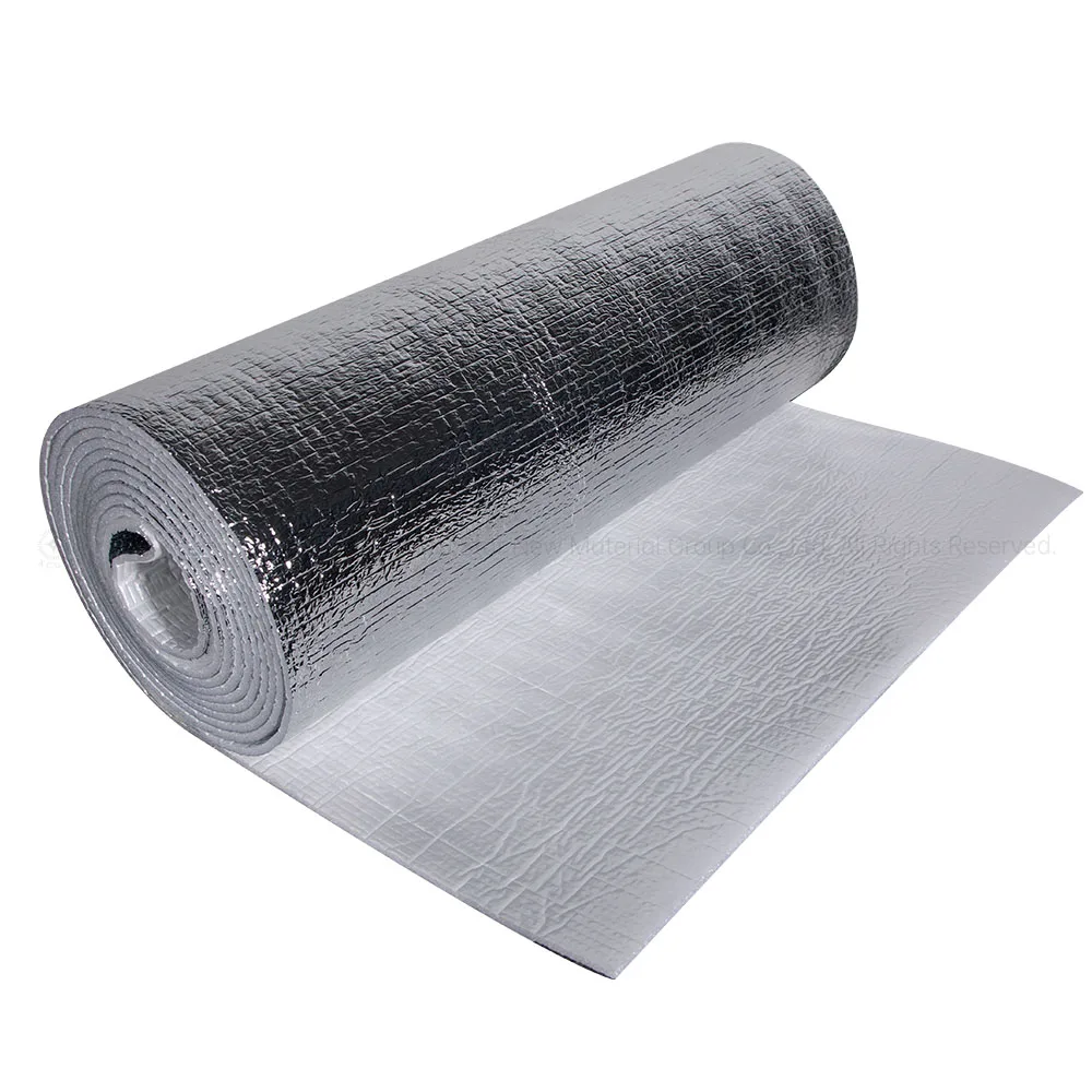 Aluminium Coated XPE/PE Foam Insulation Sheet 3mm 5mm 8mm customized Roof Heat Insulation