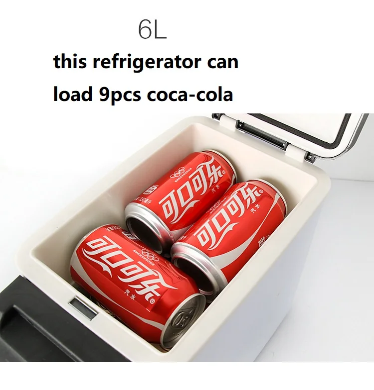 6 L12V mini car refrigerator Cooler and Warmer Car Small Refrigerator Mini Fridge