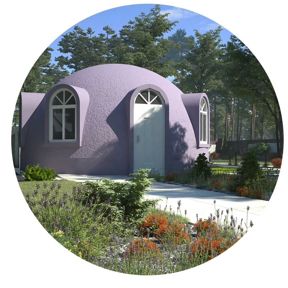 Earthquake-resistant houses Integrated Fast loading house stars round Quick assembly Volcanic dome Caigang room