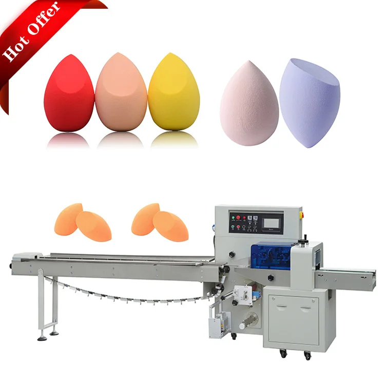 Cosmetics Beauty Facial Puff Makeup Sponge Web Celebrity Eggs Blender Egg Packing Machine
