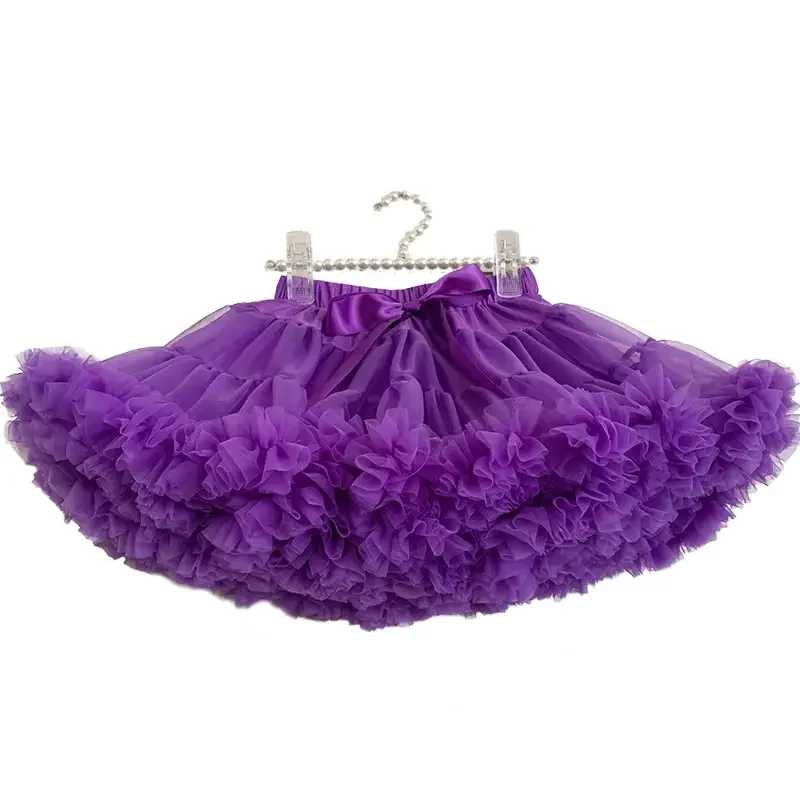 Factory wholesale kids girl ballet birthday chiffon pettiskirts