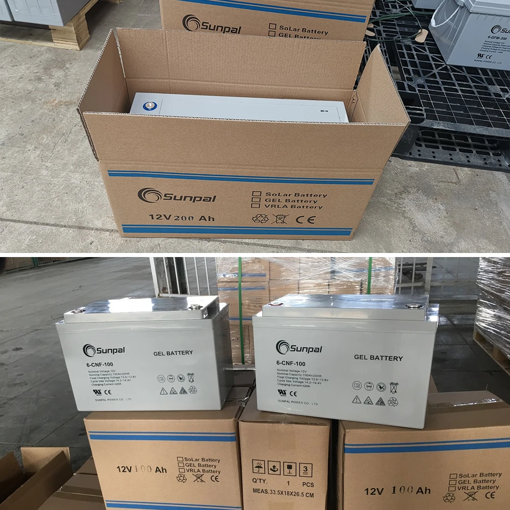 Sunpal Lead Acid Deep Cycle Energy Battery 12V 200Ah Gel Solar for Home Use